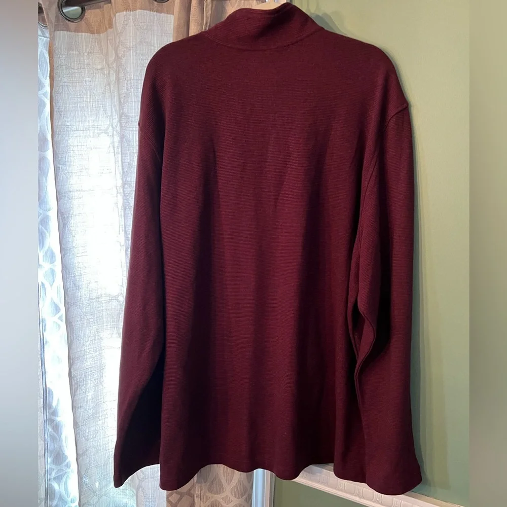 Van Heusen pull over sweater in burgundy 2X large, big and tall men’s - Picture 5 of 5